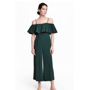 H&M Green Jumpsuit with Flounce